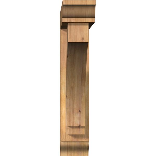 Imperial Traditional Smooth Bracket W/ Offset Brace, Western Red Cedar, 5 1/2W X 28D X 28H